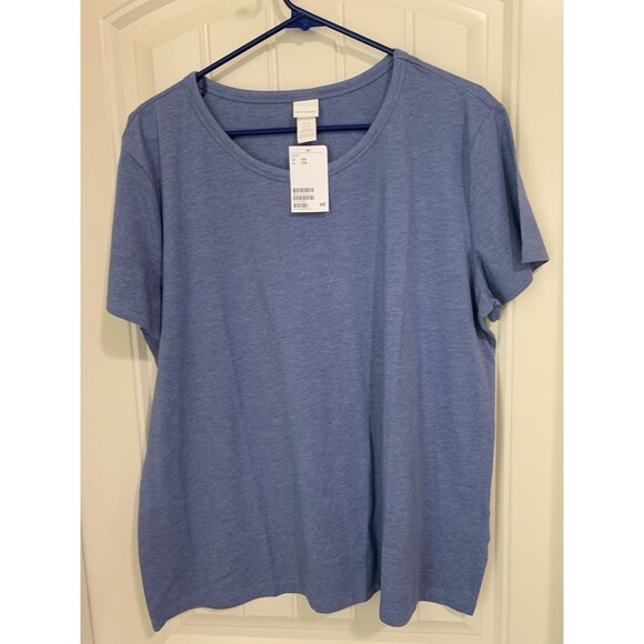 H&M Women's BLUE  Short Sleeve T Shirt Size XXL NEW - Picture 1 of 2